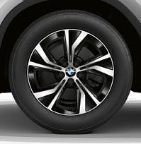 EfficientDynamics, rozměr  19" kola z lehké slitiny V spoke 691 ve stříbrném provedení Reflex Silver, vhodná pro dojezdové pneumatiky runflat, 7,5J x