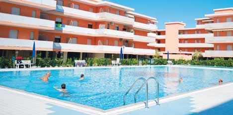 ITÁLIE BIBIONE Rezidence VALBELLA 1200 m od pláže bazén pro dospělé i pro děti