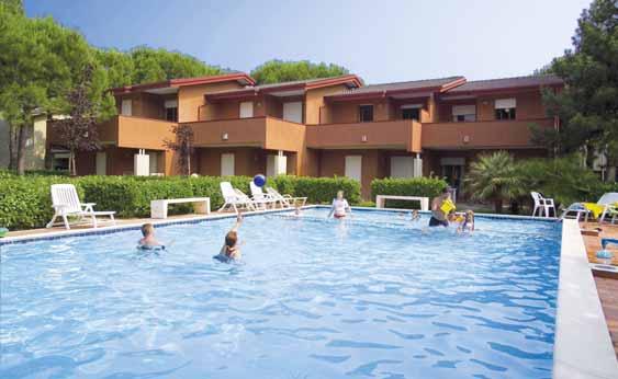Villaggio ORCHIDEE ITÁLIE BIBIONE 1100 m od pláže bazén plážový