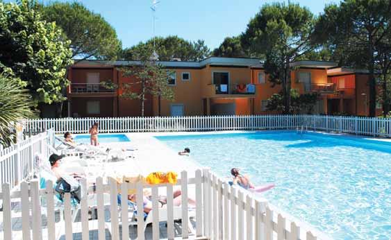 Villaggio SPLENDIDO ITÁLIE BIBIONE 1300 m od pláže plážový servis v ceně SAT TV, sejf,