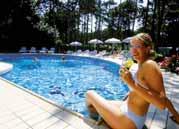 BIBIONE Hotel ALEMAGNA **** 200 m od pláže dítě do 7 let na přistýlce pobyt zdarma recepce 24 hodin plážový servis v ceně SAT
