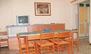 Každý z apartmánů typu trilo se skládá vždy ze dvou nebo tří ložnic se 2 lůžky,