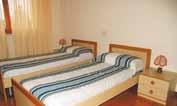 Apartmán typu bilo - jedna třílůžková ložnice, obývací pokoj s plně vybavenou
