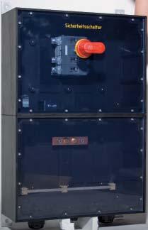 Bezpečnostné vypínače a odpojovače zariadení v celogumovej krabici Kombinácia hlavných vypínačov s integrovanými pracovnými zásuvkami Bezpečnostné vypínače 360 x 500 x 173 mm Krabica celogumová,