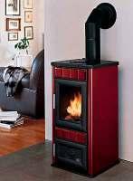 KACHLE bordové 203723 12 7 kw 90x40x46 cm Vývod dymovodu zadný 47 kg Účinnosť 63 % červené 203853