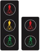 Šipka znamená, že řidič musí opustit jízdní pruh nebo objet překážku vpravo. S 8e S 9 S10 S 11 S 12a S 12b Světelný kříž Signál označuje překážku provozu na pozemních komunikacích vedle vozovky.