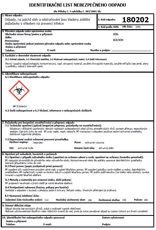 Obrázek 1: Vzor identifikačního