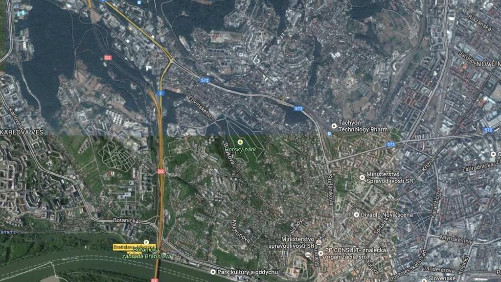 3. STANOVENIE VŠEOBECNEJ HODNOTY 3.1 STAVBY a) Analýza polohy nehnuteľností : Stavba Staré Grunty 6 je situovaná v zastavanom území hlavného mesta Bratislava, v k.ú. Karlova Ves, lokalita Staré Grunty.