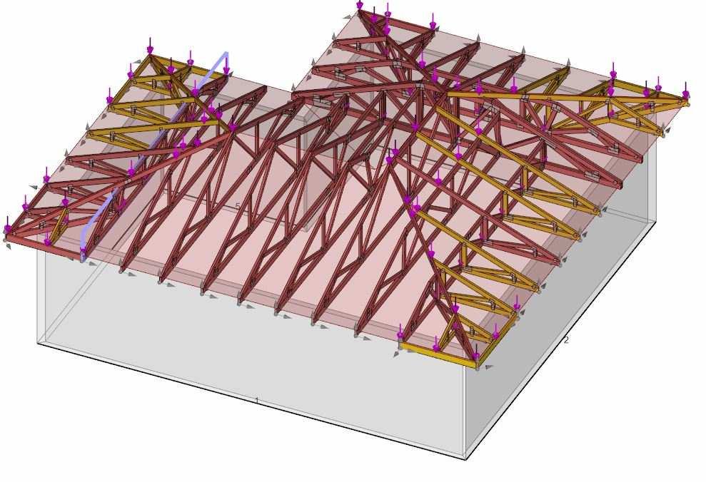 NÁVRH KONSTRUKCE Software TRUSS Osazení