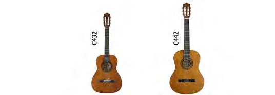 Basswood top, back & sides 3/4 Model Objednací číslo Hmotnost Název Objednací číslo Hmotnost C510 WH Klasická 1/2 kytara, menzura 554 mm.