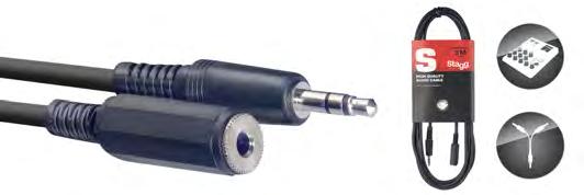 SAC6PJ DL 25018260 0,3 kg Deluxe audio kabel, jack zástrčka/jack zásuvka. Délka 6 m.
