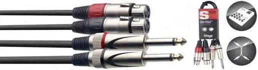 99,90 Kč Dvojitý kabel 6,0 m 2x jack / 2x RCA. Výrobek je ve shodě s direktivou RoHS. RCA-XLR STC1C 25018292 0,1 kg 4,09 109,00 Kč Dvojitý kabel, RCA zástrčka/rca zástrčka.