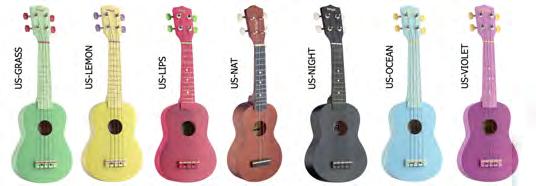 Full Color serie Objednací číslo Hmotnost Název Objednací číslo Hmotnost SOPRANO Custom Series Regular top US-GRASS 25019672 0,7 kg 37,29 999,00 Kč Sopránové ukulele.