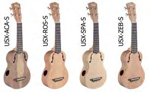 Exotic Series - Solid top Acoustic Soprano Ukuleles Objednací číslo Hmotnost Název Objednací číslo Hmotnost UC80-S Koncertní ukulele.