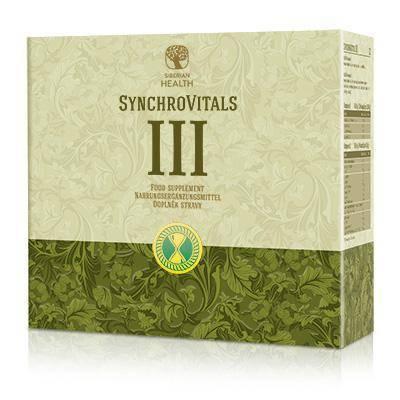 SynchroVitals III Sibiřské zdraví představuje chronobiologickou recepturu s obsahem selenu, lykopenu, lipoové kyseliny a výtažku z bylin.