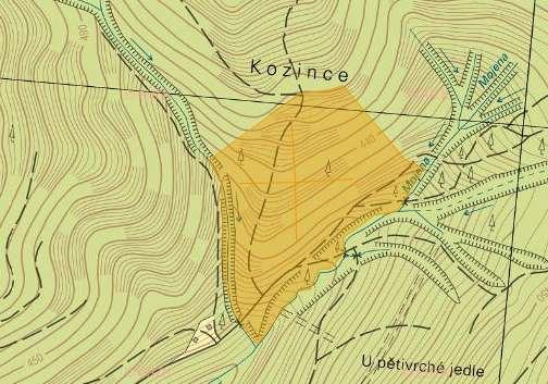 3: Klasifikace půdních typů dané oblasti a pedologické poměry v okolí (1:25000; www.geoportal.gov.cz).