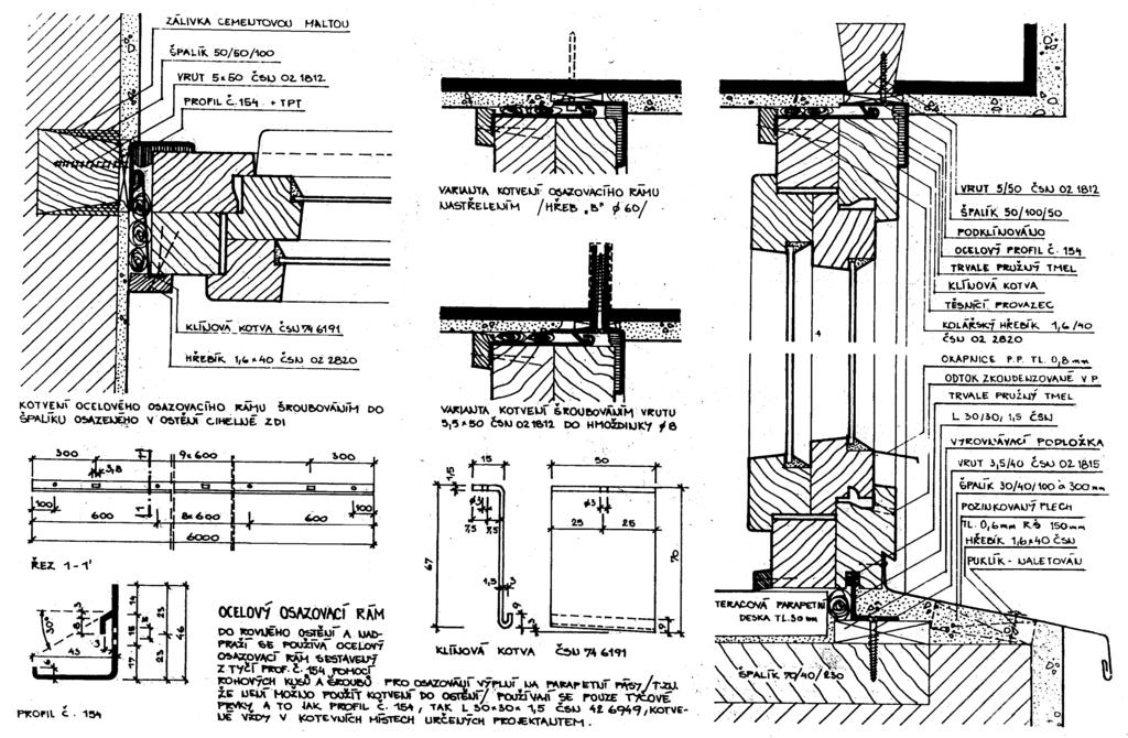 I. 4. Konstrukce a detaily oken