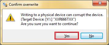 Obr. 64 - Přepsání USB flash disku 8.