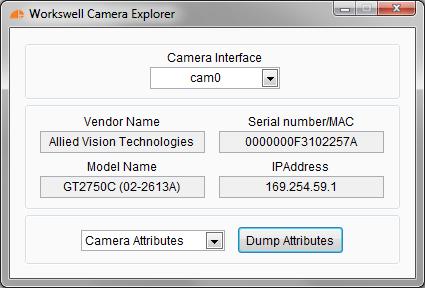 Ovládání digitální kamery Obrázek 3.1.: Okno pomocné aplikace Camera Explorer. 3.2.