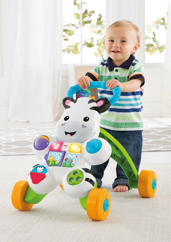Chodítko zebra Tato zebra je přesně tou kamarádkou, kterou Vaše maličké musí mít! Naučí ho první slovíčka a povzbudí ho k prvním krůčkům.