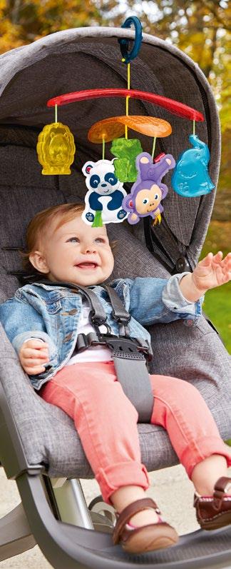 hračky pro miminka Vydej se na cesty plná dobrodružství! Kolotoč na kočárek Kolotoč na kočárek od Fisher- Price promění každý váš výlet ve vzrušující dobrodružství!