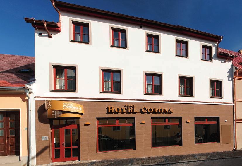 Rakousko H **** Ubytování Ubytování: Hotel Corona Kaplice (1 přespání z pátku na sobotu) Skladba pokojů: 2x apartmán pro 4 osoby, 8x apartmán pro 3 osoby, 6x apartmán pro 2 osoby, na každém pokoji je