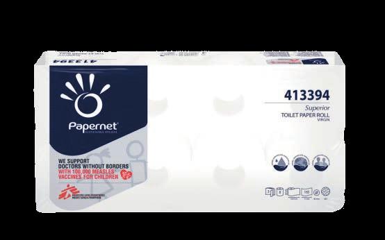 26 90 *BD Toaletní papír JUMBO 280 Toaletní papír vysoké kvality, bílý recykl, 2 vrstvý Balení NoLabel - bez označení značkou Katrin Šířka papíru: 95 mm Průměr role: 280 mm Návin role: 180