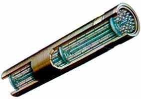 6. ELEKTROENERGETIKA 191 6.2.1.3.3.3.6.4 Palivové články pro plynem chlazené reaktory (AGR) Tyto palivové články jsou tvořeny kruhovou maticí seskupující 36 palivových tyčí vyrobených z nerezové oceli.
