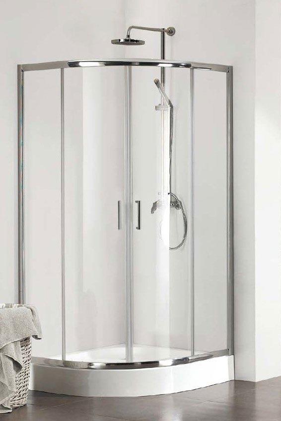 mm radius: 550 mm sklo bezpečnostní: 5 mm provedení: vysoký lesk/transparent Vanička