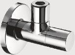 Designové rohové ventily skupina 40 SCHELL designový rohový ventil STILE Designový rohový regulační ventil se zakrytou rukojetí ½ x 3/8 1 ½" 05
