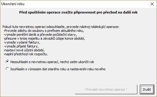 kmpletně připraven na práci v dalším bdbí. V jednm nástrji tedy nelze účtvat d nvéh i staréh rku zárveň, ale lze t prvádět v ppsaných dvu subrech.