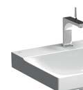 Xeno 2 K dispozici také s glazurou KeraTect Umyvadlo s otvorem pro baterii, bez přepadu 60 x 48 cm XENO 2 kombinovatelné se spodními skříňkami 807160000, 807161000, 807162000, 807260000, 807261000,