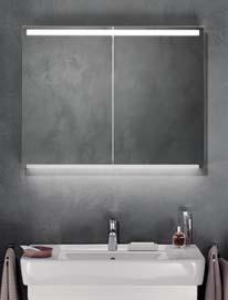 Option Zrcadlová skříňka Option s osvětlením 60 x 70 x 15 cm čelní plocha a korpus: zrcadlo 1 integrované LED