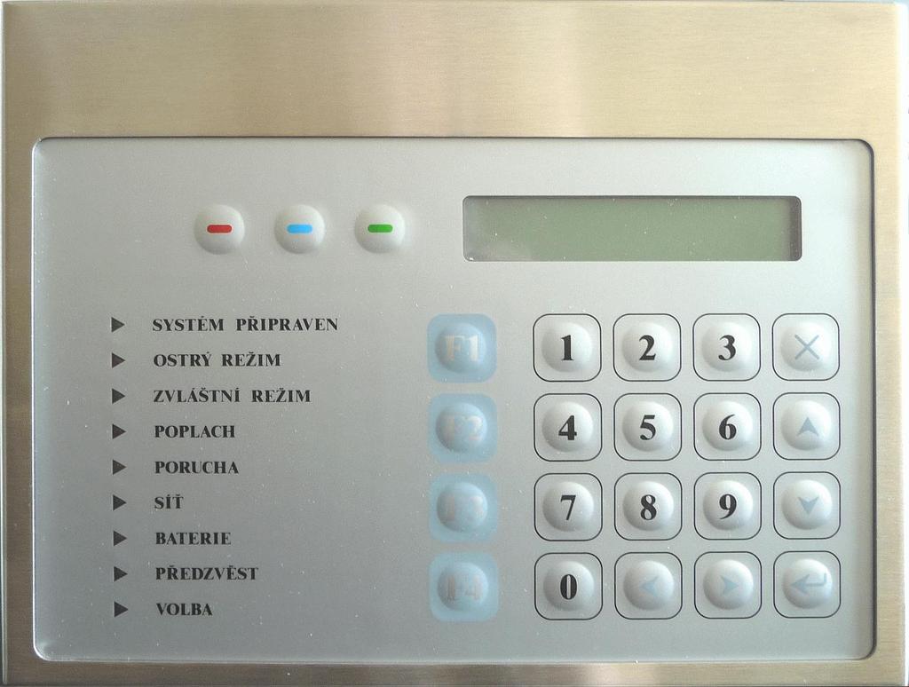 1. Popis ovládacích panelů MP1 a MP4