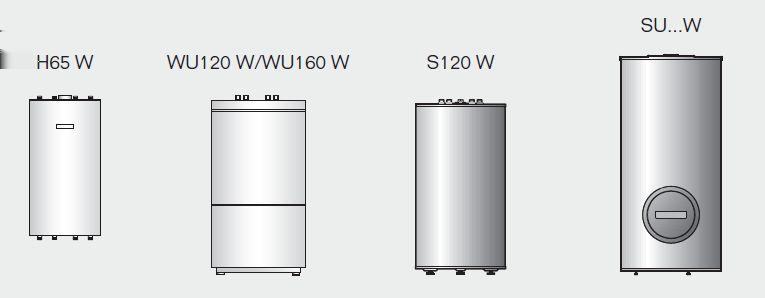 Logamax plus GB172 Zásobníky teplé vody Logalux H65 W WU120 W WU160 W S120 SU160 W SU200 W SU00 W Výška [mm] 840 942 942 956 1188 1448 1465 Šířka [mm] 440 500 600 47 50 60 Hmotnost [kg] 512 72 556 98