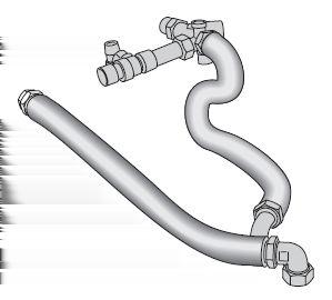 Příslušenství pro - 15/25/5/45 Další příslušenství k zásobníků teplé vody Logalux S120/S15 RW/160 RW S-Flex Flexibilní potrubí na straně pitné vody Pro zásobníky Logalux S120/S15/S160 RW Připojovací