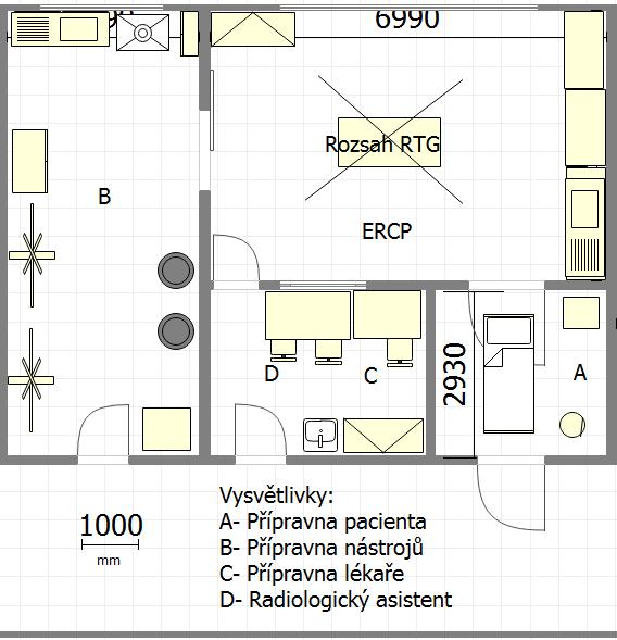 Původní čisticí místnost by byla zrušena a vzniklé místo by bylo využito na
