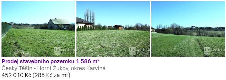 2. Zjištění ceny nemovitých věcí, která je v místě a čase obvyklá Předmětem ocenění jsou pozemky evidované jako zastavěná plocha, zahrada popřípadě orná půda, dle územního plánu však většinově vedené
