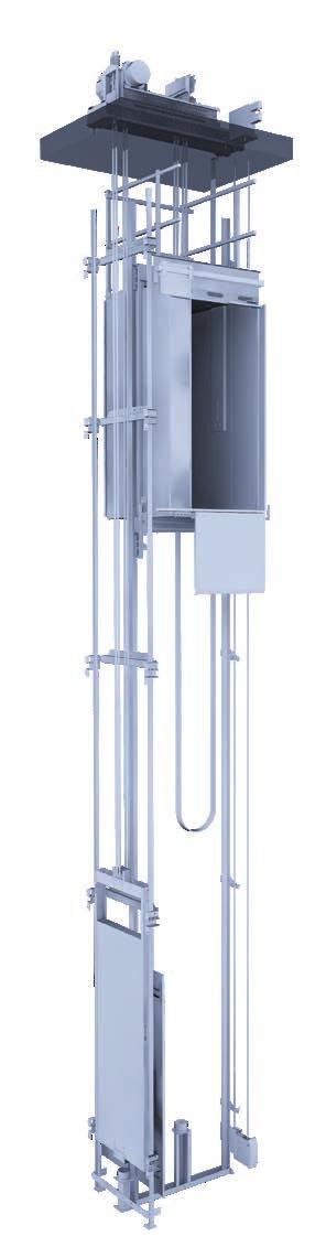 Gen2 MOD je modernizační balík, v němž je společně s kompaktním bezpřevodovým strojem Gen2 dodáván i výtahový rozváděč a kompletní elektroinstalace.