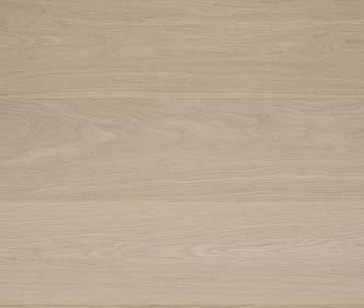Pigmentovaný olej Nordic Milk White se vetře do dřevěné podlahy pro vyhlazení detailů a dosažení většího