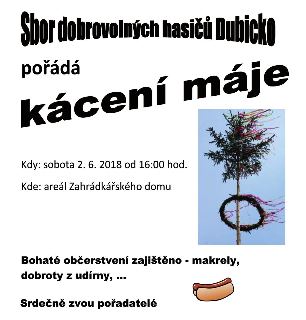 Základní škola Dubicko a obec Dubicko Vás srdečně zvou na oslavu Dne maminek neděle 13.