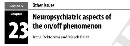 Wearing off (WO) Snižování efektu jednotlivých dávek u 50% pacientů s PN po 2 letech léčby L-dopa (Stacy, 2006) Motorické i nemotorické fluktuace (psychiatrické, senzitivní,