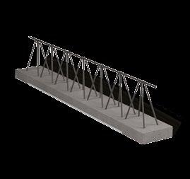 Stropní nosník PORFIX řez beton C 20/25 pórobetón Technické parametry stropního systému PORFIX: osová vzdálenost nosníků - 600 mm maximální světlost místnosti - 7 700 mm zálivka stropu nad stropními