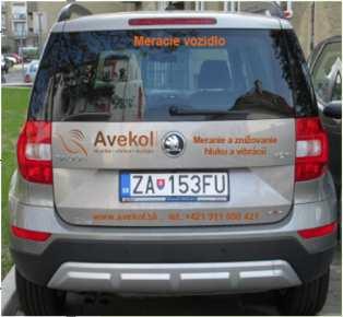 tlaku A [db] hluk jedoucího