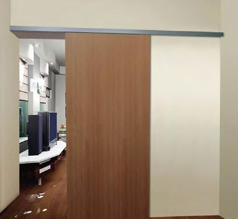 montáž dřevo se soft dojezdem délka kolejnice průchozí otvor vzdálenost k dveřní hraně 50/140 rozměr H - 70 = výška dveří rozměr H ( podlahy - strop ) šířka dveří: světlost zárubně + 60 mm výška