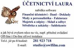 Ivana Markuziová Nabízíme daòové a úèetní služby, vedení podvojného úèetnictví a daòové evidence, mzdy pro MO, rozpoètové organizace (Gordic). Tel.