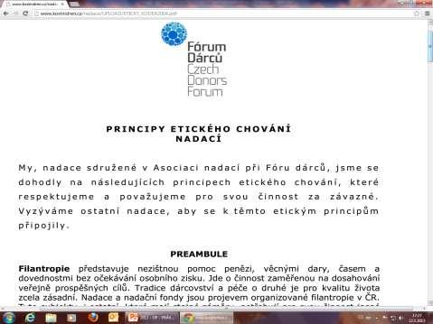 (řád) Nadační právo = soubor