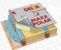 DELTA -Nadkrokevní tepelná izolace DELTA -Nadkrokvová tepelná izolácia DELTA -MAXX POLAR SP Sanační tepelně izolační deska pro kombinaci s mezikrokevním zateplením konstrukcí šikmých střech.