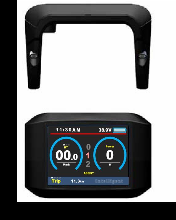 LCD display Parametry displeje: APT TFT 750C Napájení 36V Jmenovitý proud 40 ma Maximální provozní proud 100 ma Vypínací proud < 1 ua Provozní proud napájení vypínače 50 ma