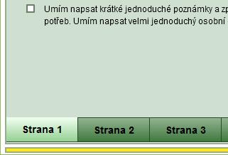 Položky přesouváte pomocí ikon se šipkami tak, že na ikonu vedle položky, kterou chcete přesunout, kliknete a tato položka se posune o jedno místo výš.